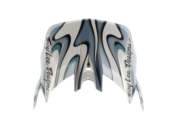 Troy Lee Designs D4 Composite Helmet Torched White/Silver