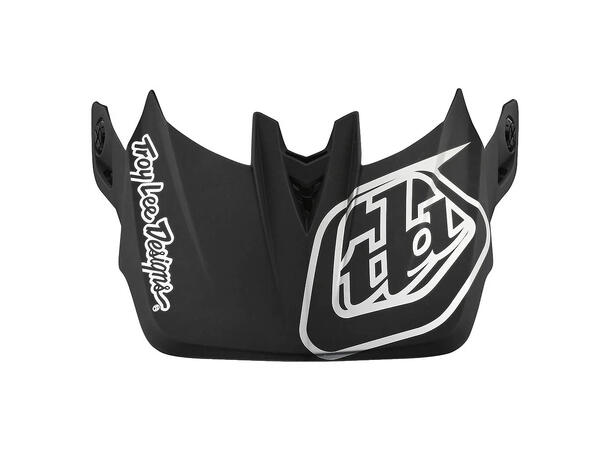 Troy Lee Designs D4 Visor Stealth Black/Silver, One Size