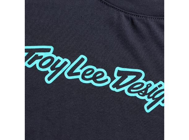 Troy Lee Designs Youth Skyline Ride SS Signature Black/Real Teal