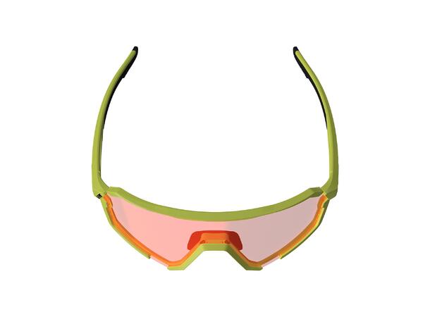 Leatt Sunglasses RideViz Pro, Yellow Neon Yellow, Iriz Cryztal Red 13 VLT
