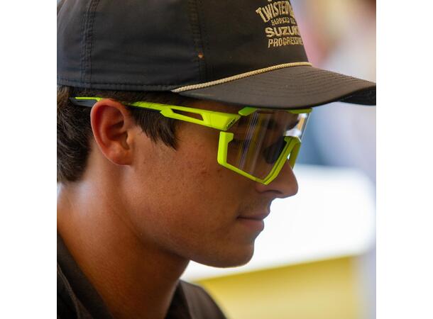 Leatt Sunglasses RideViz Pro, Yellow Neon Yellow, Iriz Cryztal Red 13 VLT