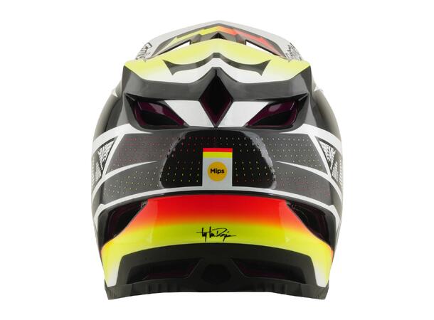Troy Lee Designs D4 Carbon Helmet Black Lined Up Black