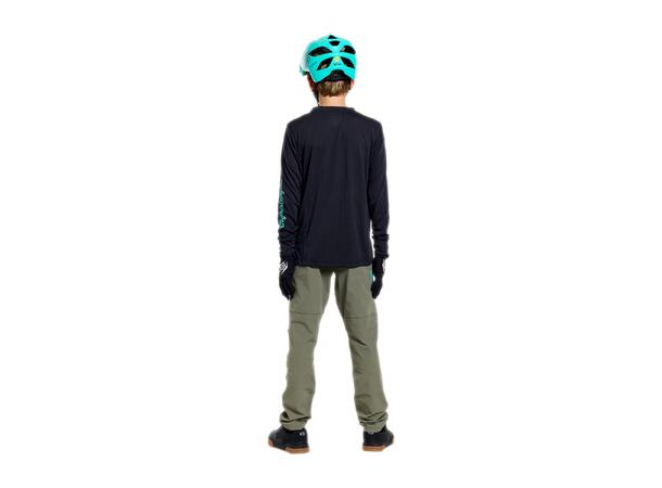 Troy Lee Designs Youth Skyline Ride LS Signature Black/Real Teal