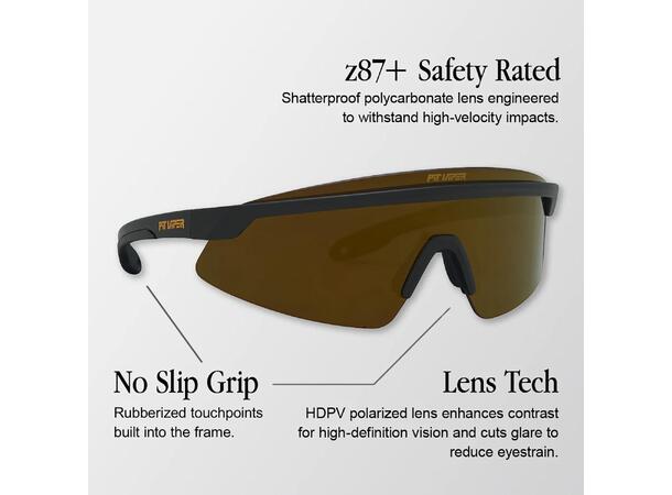 Pit Viper Skysurfer The Exec Z87+ HDPV Polarized Gold