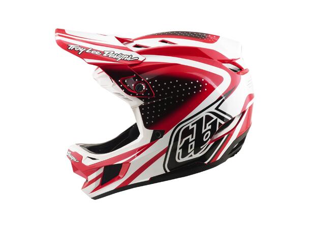 Troy Lee Designs D4 Polyacrylite Helmet Fire/White
