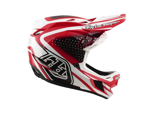 Troy Lee Designs D4 Polyacrylite Helmet Fire/White