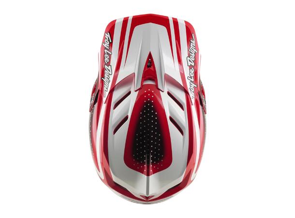 Troy Lee Designs D4 Polyacrylite Helmet Fire/White