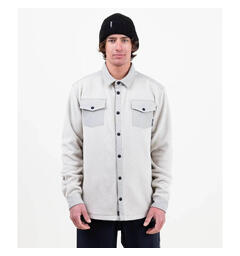 Jones December Fleece Shirt, Smoke Grey