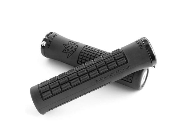 Odi Bjorn V2.1 Lock On Grips Black/White w/Black Clamp