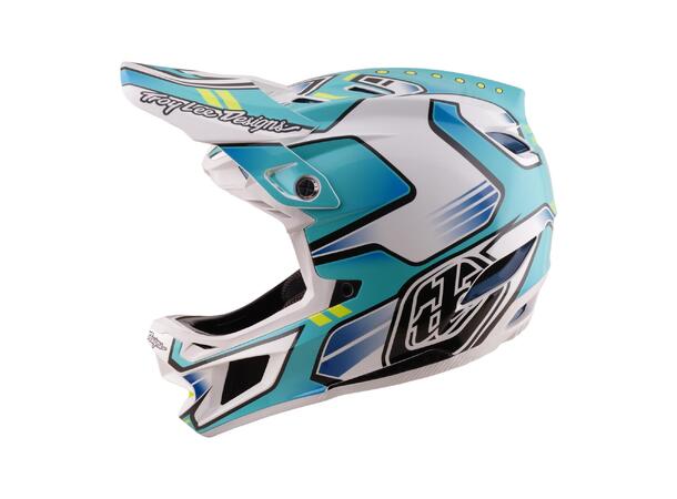 Troy Lee Designs D4 Composite Helmet Crest Real Teal