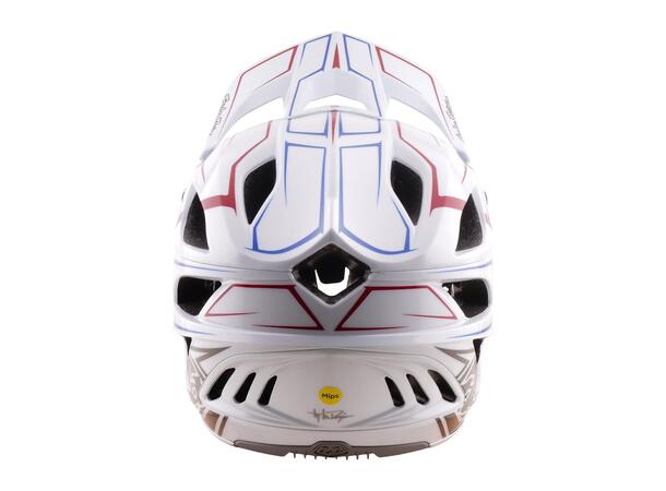 Troy Lee Designs Stage Stunt Helmet Pinstripe White