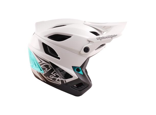 Troy Lee Designs Stage Stunt Helmet Pumice/Real Teal