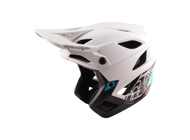 Troy Lee Designs Stage Stunt Helmet Pumice/Real Teal