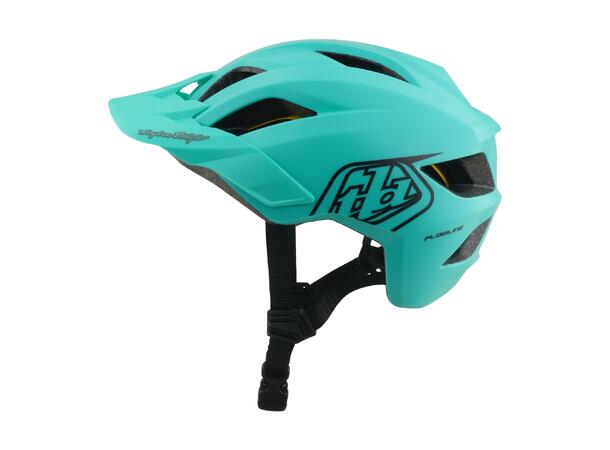 Troy Lee Designs Youth Flowline Helmet Charcoal/Real Teal, One Size (48-53cm)