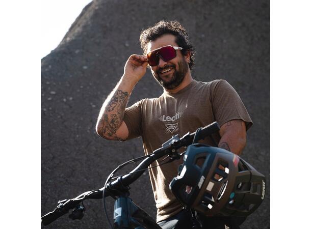 Leatt Sunglasses RideViz Pro Black/White Black/White, Iriz Cryztal Red 13 VLT