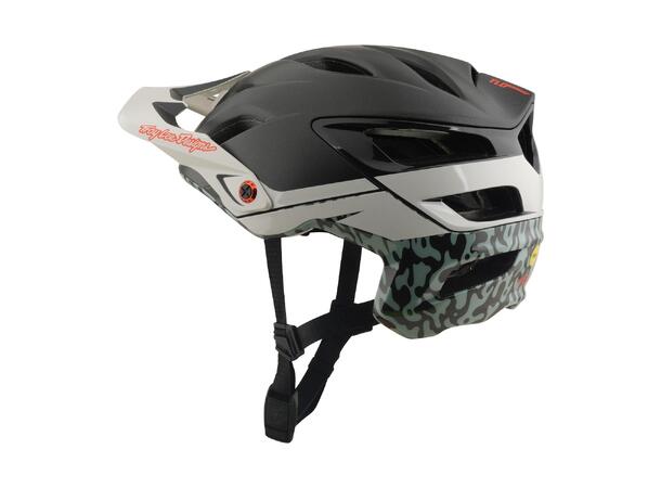 Troy Lee Designs A3 Helmet Halo Pumice Halo Charcoal/Pumice