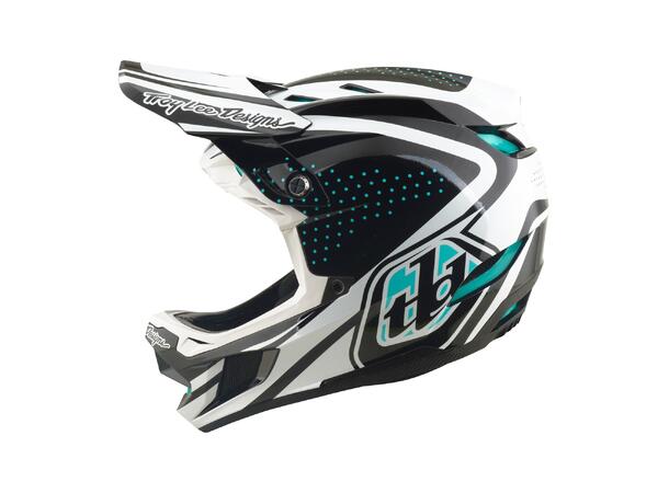 Troy Lee Designs D4 Polyacrylite Helmet Charcoal/White