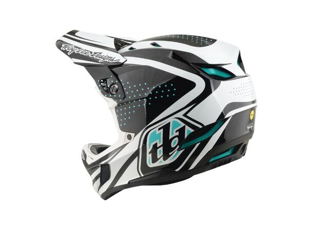 Troy Lee Designs D4 Polyacrylite Helmet Charcoal/White