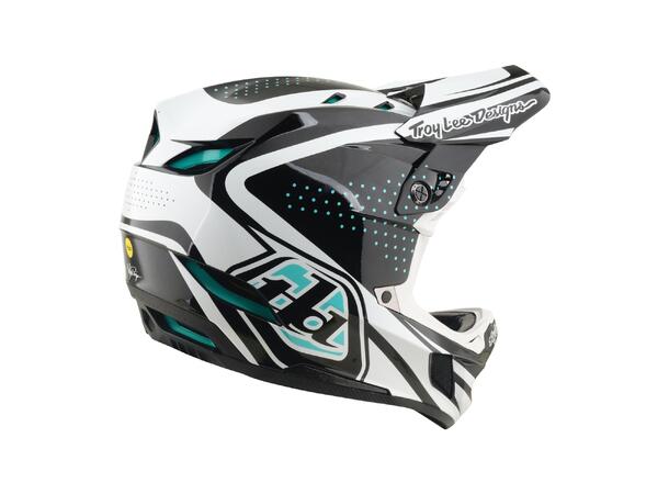 Troy Lee Designs D4 Polyacrylite Helmet Charcoal/White