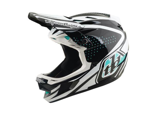 Troy Lee Designs D4 Polyacrylite Helmet Charcoal/White