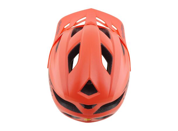 Troy Lee Designs Youth Flowline Helmet Coral/Charcoal, One Size (48-53cm)