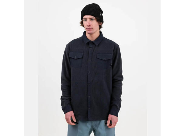 Jones December Fleece Shirt, Black Stealth Black