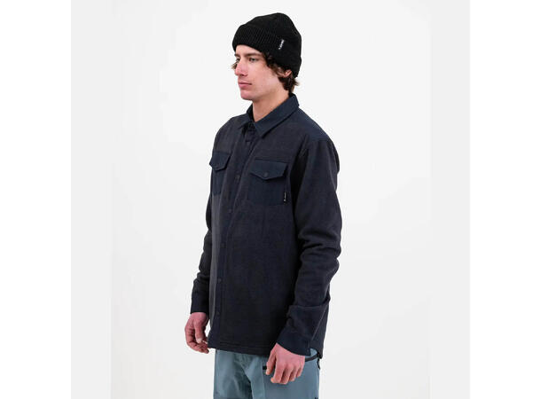 Jones December Fleece Shirt, Black Stealth Black
