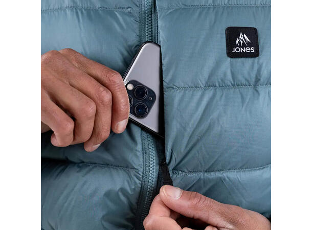 Jones Re-Up Down Hooded Jacket, Blue Atlantic Blue