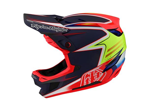 Troy Lee Designs D4 Carbon Helmet Lines Black/Red