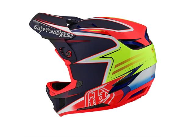 Troy Lee Designs D4 Carbon Helmet Lines Black/Red