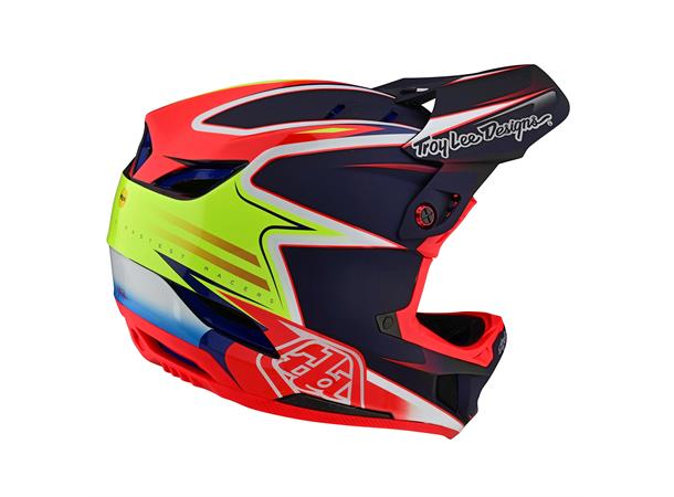 Troy Lee Designs D4 Carbon Helmet Lines Black/Red