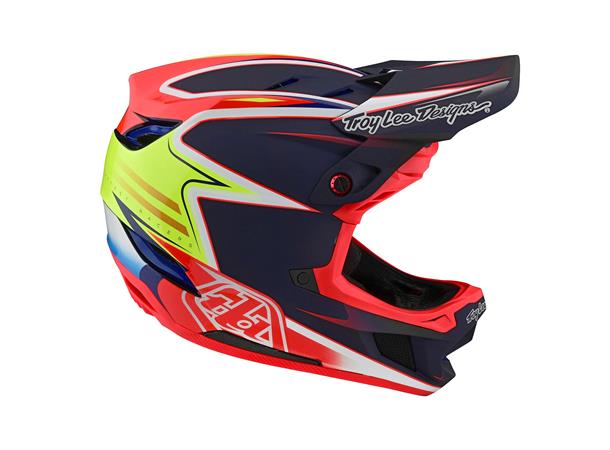 Troy Lee Designs D4 Carbon Helmet Lines Black/Red