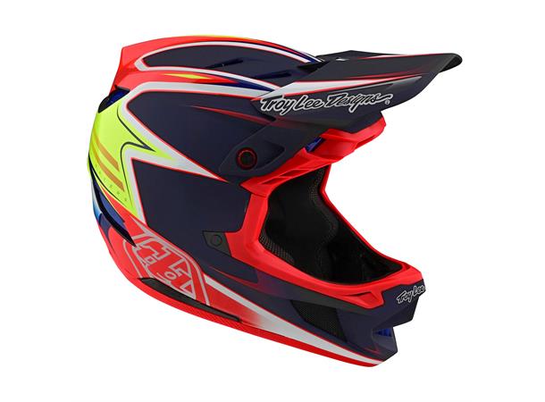 Troy Lee Designs D4 Carbon Helmet Lines Black/Red