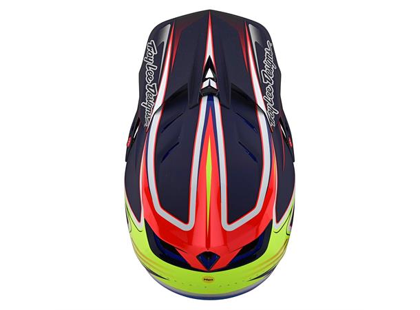 Troy Lee Designs D4 Carbon Helmet Lines Black/Red