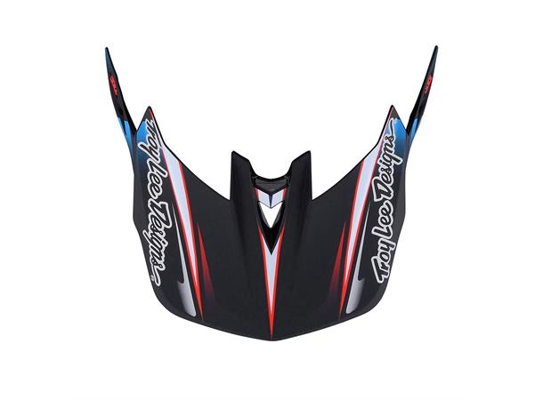 Troy Lee Designs D4 Carbon Helmet Lines Black/Red