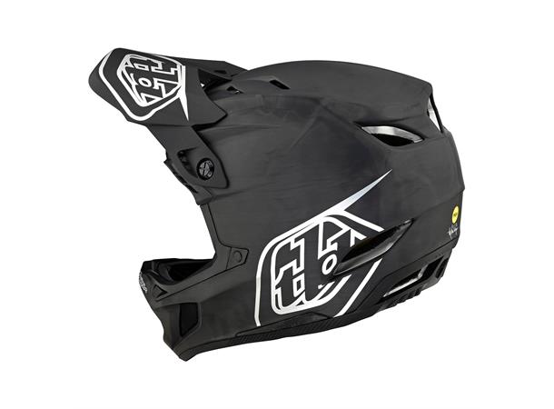 Troy Lee Designs D4 Carbon Helmet Stealth Black/Silver