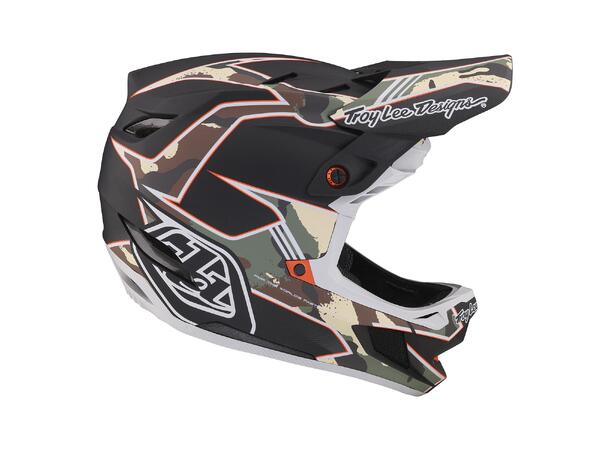 Troy Lee Designs D4 Composite Helmet Matrix Camo Army Green