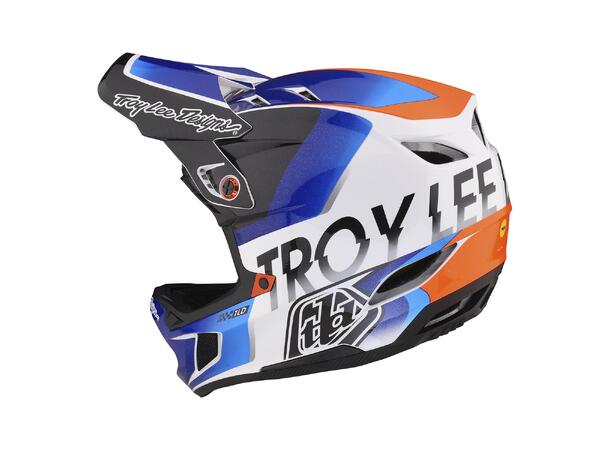 Troy Lee Designs D4 Composite Helmet Qualifier White/Blue