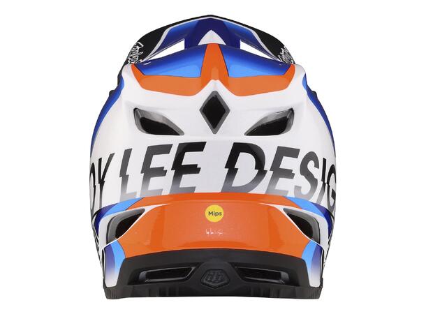 Troy Lee Designs D4 Composite Helmet Qualifier White/Blue