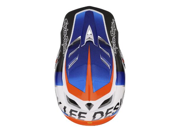 Troy Lee Designs D4 Composite Helmet Qualifier White/Blue
