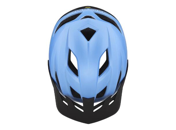 Troy Lee Designs Youth Flowline Helmet MIPS Orbit Oasis Blue/Black, One Size
