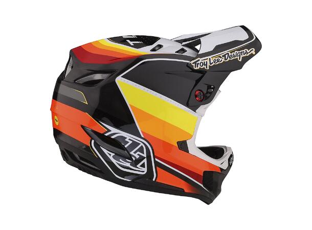 Troy Lee Designs D4 Carbon MIPS Helmet Reverb Black/White