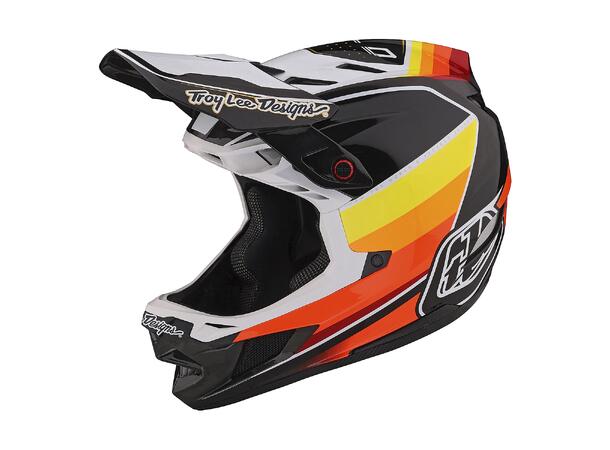 Troy Lee Designs D4 Carbon MIPS Helmet Reverb Black / White