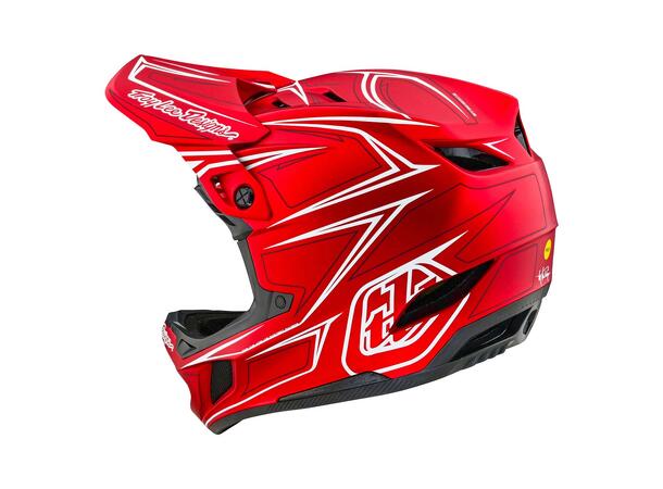 Troy Lee Designs D4 Composite Helmet Pinned Red