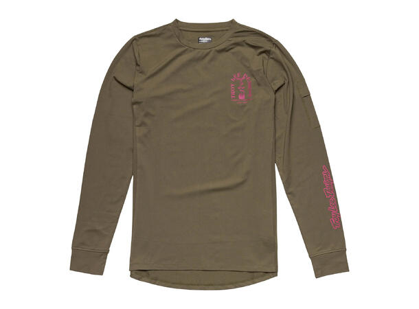 Troy Lee Designs Youth Ride Tee Fangs Olive