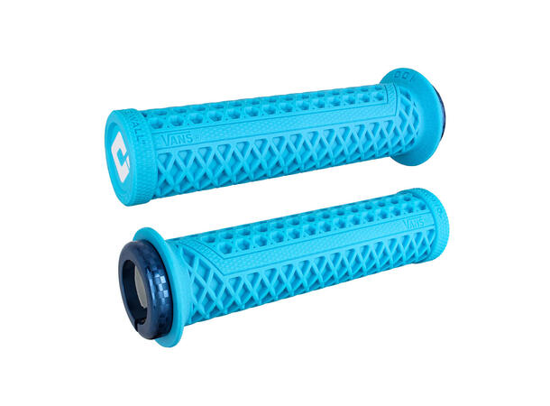 Odi Vans® Lock-On Grips, Light Blue w/Blue Clamps