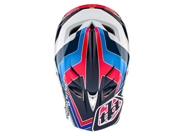 Troy Lee Designs D4 Polyacrylite Helmet Block Blue/White