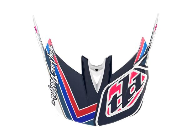 Troy Lee Designs D4 Polyacrylite Helmet Block Blue/White