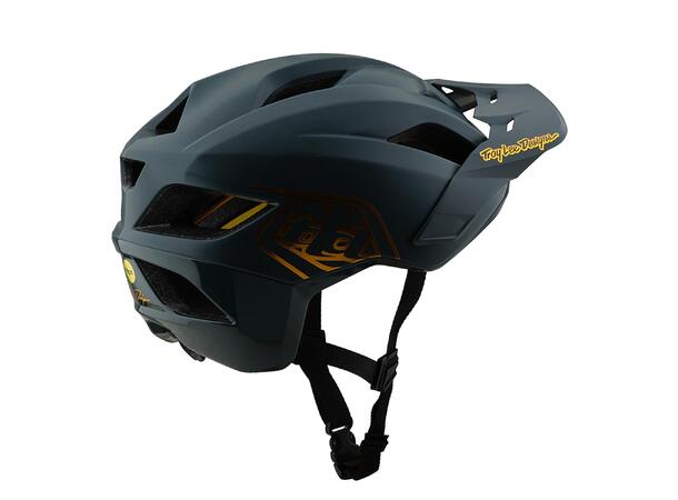 Troy Lee Designs Flowline MIPS Helmet Point Gray/Gold