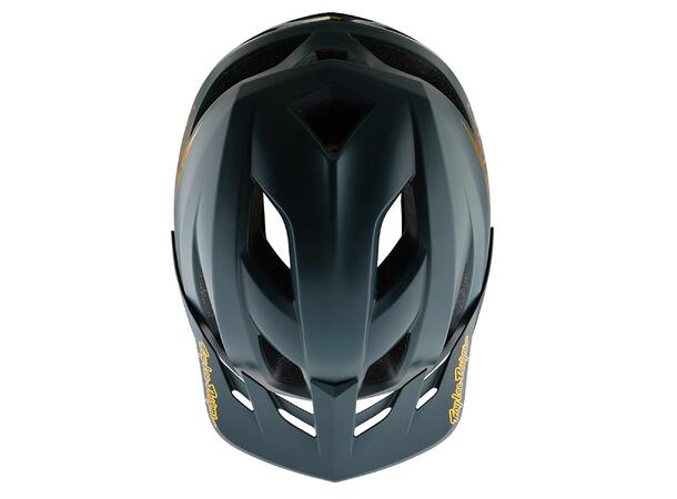 Troy Lee Designs Flowline MIPS Helmet Point Gray/Gold